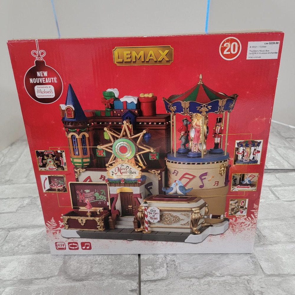 Lemax Holiday Decor with Red and Gold Accents